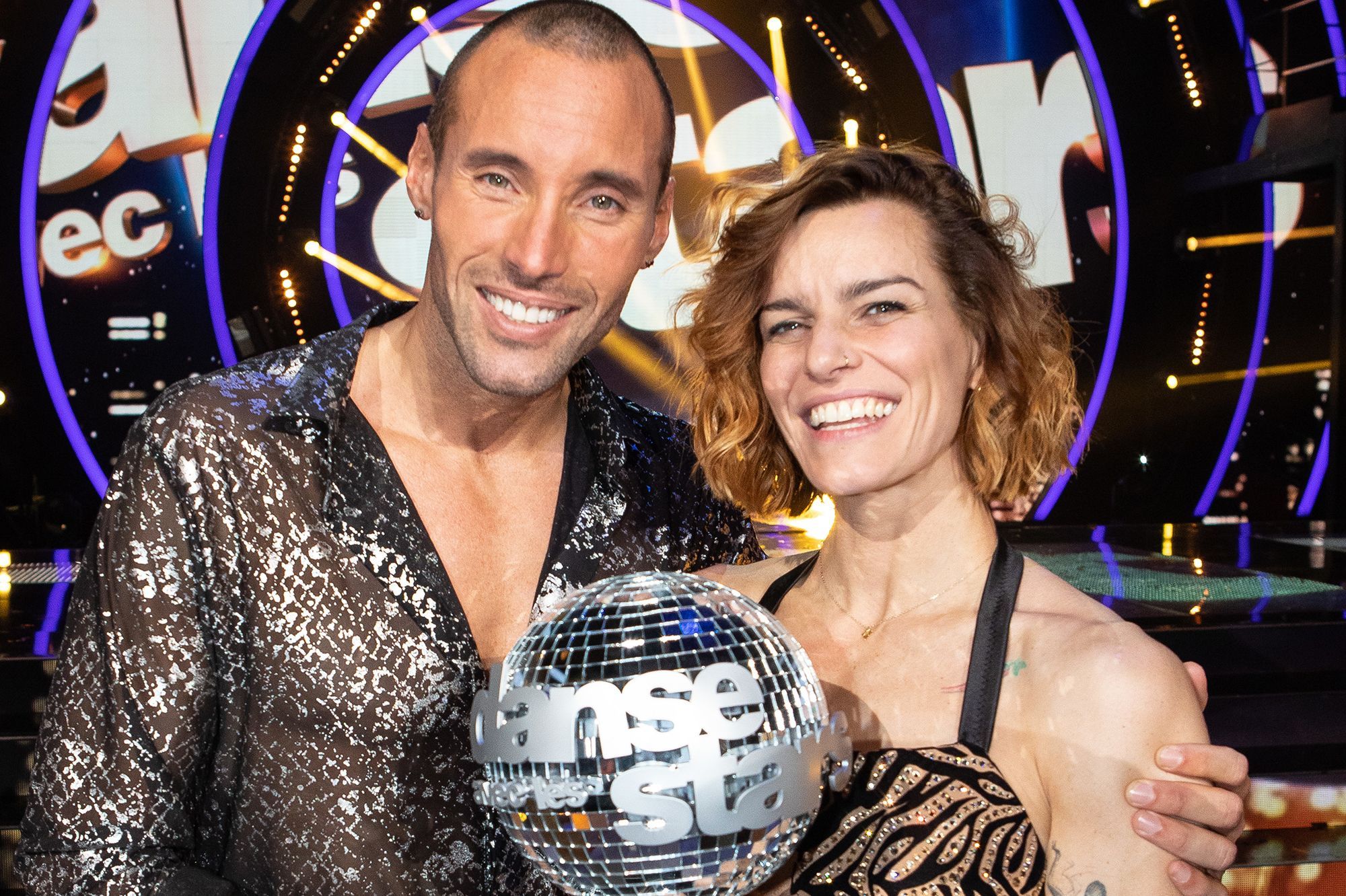 Fauve Hautot et Sami El Gueddari @TF1 Fauve Hautot et Sami El Gueddari @TF1