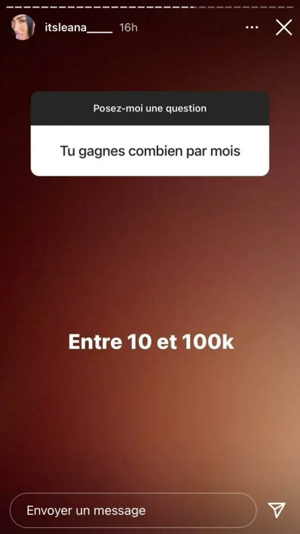  Léana révèle son incroyable salaire © Instagram