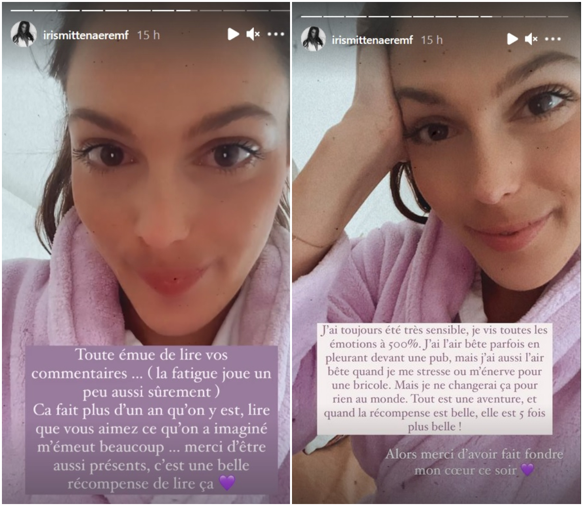 Iris Mittenaere est émue après voir lu les commentaires des internautes sur son appartement parisien @Instagram Iris Mittenaere est émue après voir lu les commentaires des internautes sur son appartement parisien @Instagram