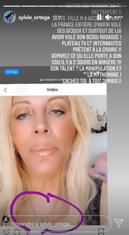 Sylvie Ortega règle ses comptes avec Loana @Instagram Sylvie Ortega règle ses comptes avec Loana @Instagram