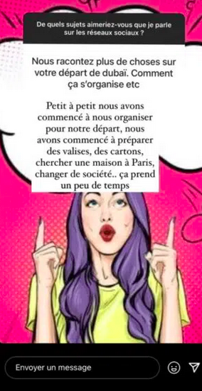 Rym Renom quitte Dubaï @Instagram Rym Renom quitte Dubaï @Instagram