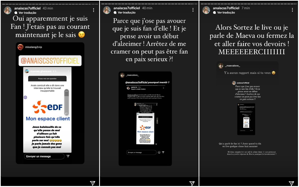 Maeva Ghennam tacle Anaïs Camizuli @Instagram Maeva Ghennam tacle Anaïs Camizuli @Instagram