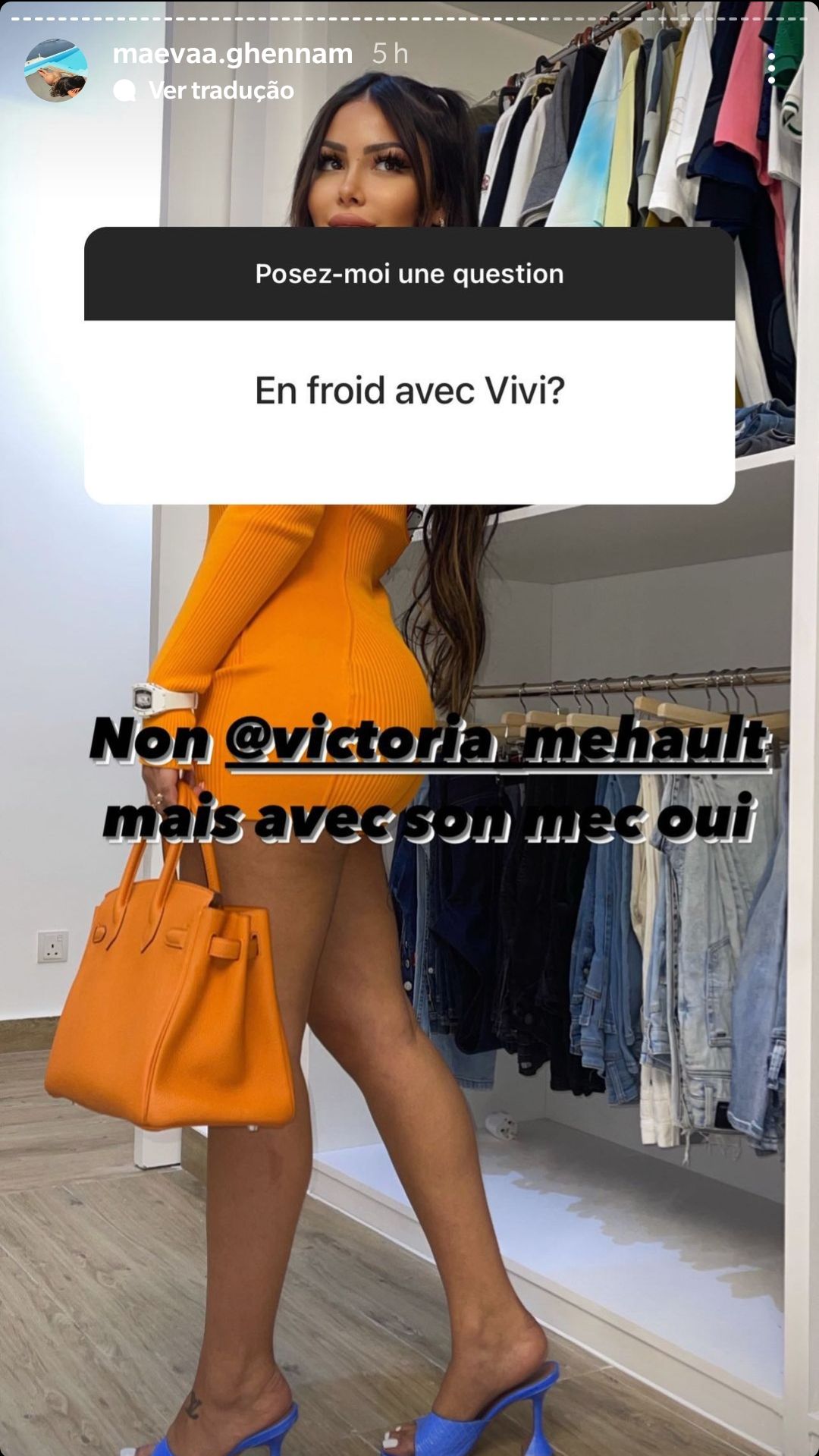 Maeva Ghennam tacle Anaïs Camizuli @Instagram Maeva Ghennam tacle Anaïs Camizuli @Instagram