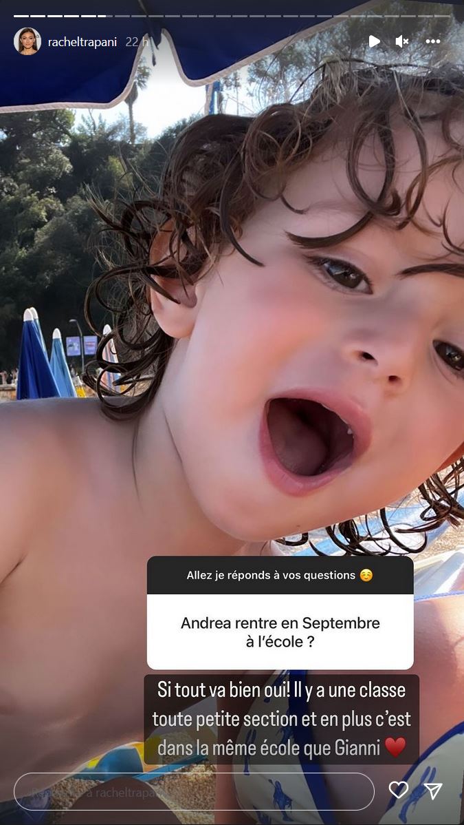 Rachel Legrain-Trapani répond à une question sur l'entente entre Gianni et Valentin @Instagram Rachel Legrain-Trapani répond à une question sur l'entente entre Gianni et Valentin @Instagram