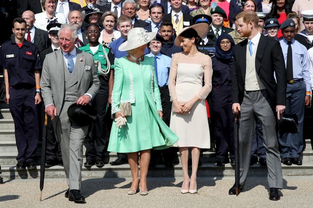 Le roi Charles III, Camilla Parker-Bowles, Meghan Markle et le prince Harry @ Chris Jackson/Getty Images Le roi Charles III, Camilla Parker-Bowles, Meghan Markle et le prince Harry @ Chris Jackson/Getty Images