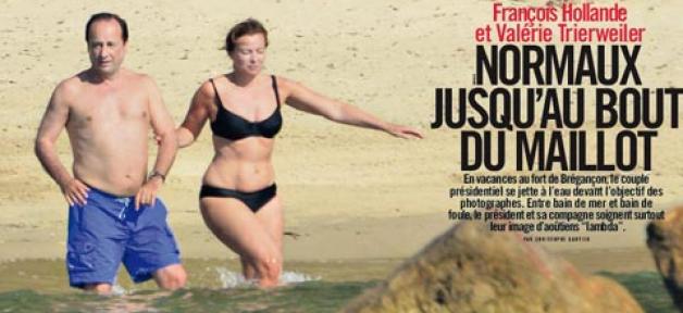 François Hollande et Valérie Trierweiler, normaux jusqu'au bout du maillot