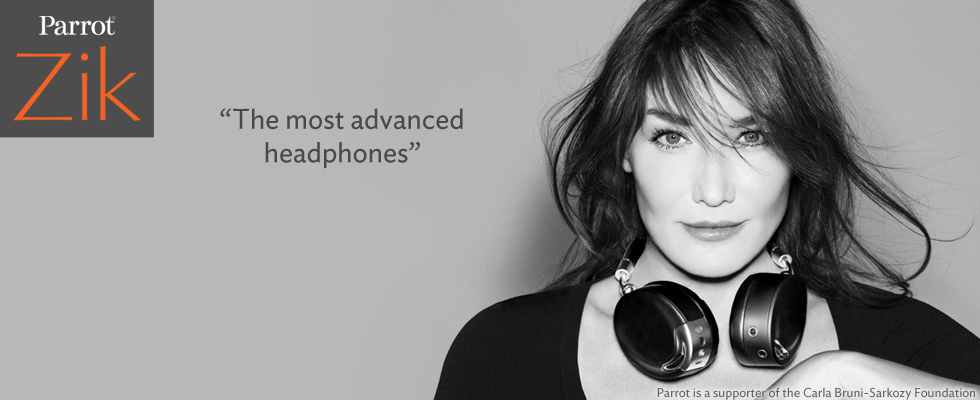 Carla Bruni-Sarkozy : Nouvelle égérie du Parrot Zik