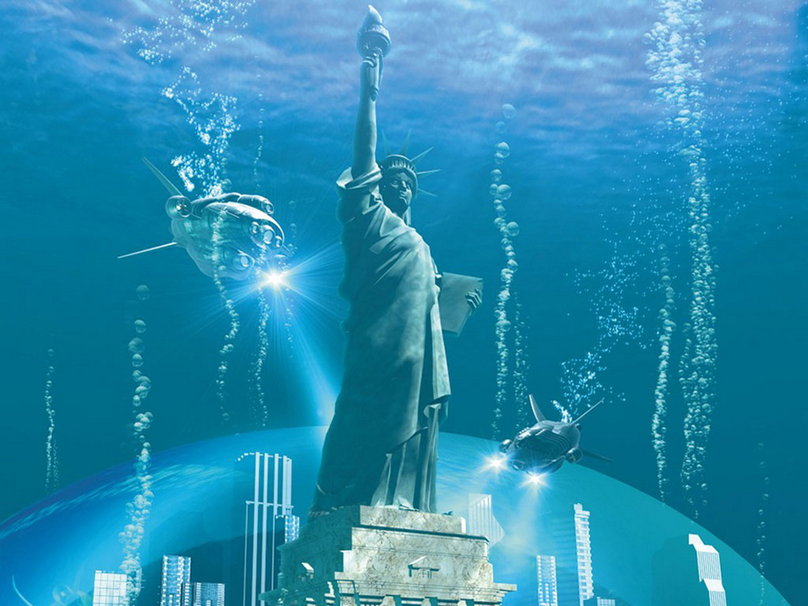 La statue de la Liberté bientôt sous les eaux
