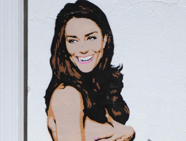 Kate Middleton enceinte s'affiche nue en plein Londres