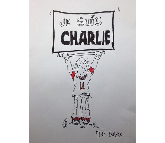 #JeSuis Charlie Mylène Farmer est Charlie et rejoint le mouvement