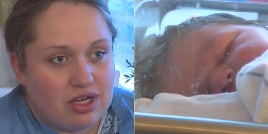Elle donne naissance à son bébé une heure après avoir appris qu'elle était enceinte !