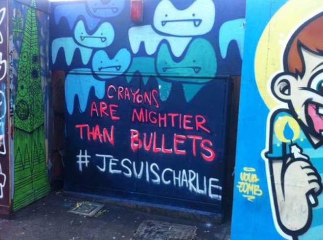 #JeSuisCharlie : Le street-art rend à son tour hommage à #CharlieHebdo