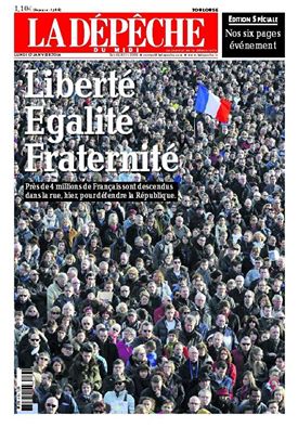 #JeSuisCharlie: Les Unes de la presse Française et étrangère