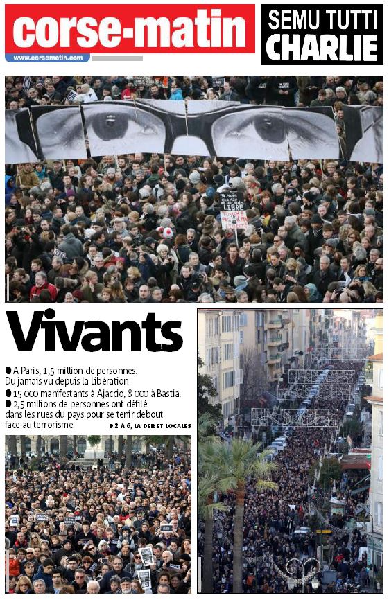 #JeSuisCharlie: Les Unes de la presse Française et étrangère