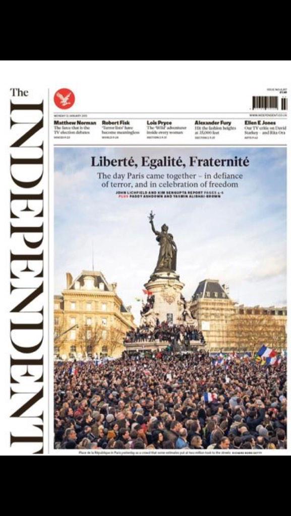 #JeSuisCharlie: Les Unes de la presse Française et étrangère