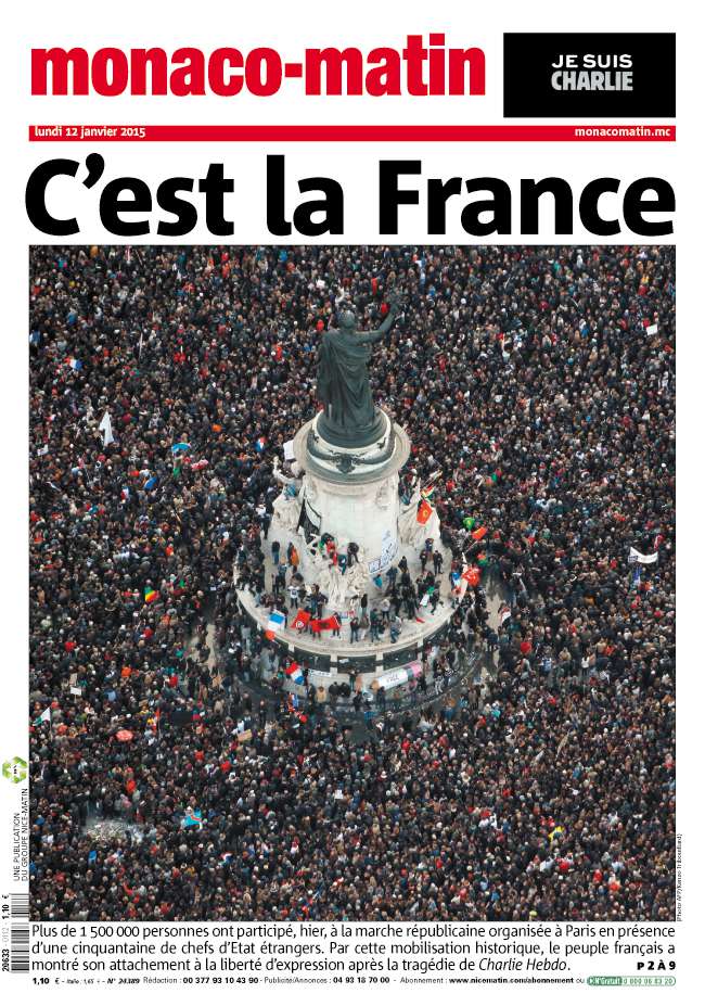 #JeSuisCharlie: Les Unes de la presse Française et étrangère