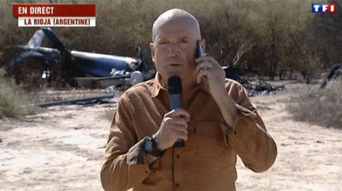#Dropped : L’interview de Louis Bodin devant une carcasse d’hélicoptère choque