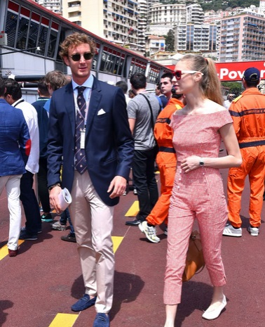 Pierre Casiraghi et Beatrice Borromeo en amoureux au Grand Prix de Monaco (Photos)