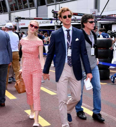 Pierre Casiraghi et Beatrice Borromeo en amoureux au Grand Prix de Monaco (Photos)