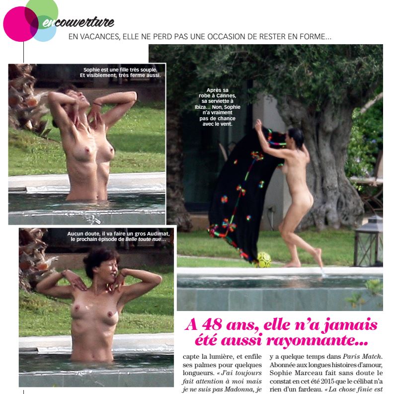 Sophie Marceau se dévoile entièrement nue !