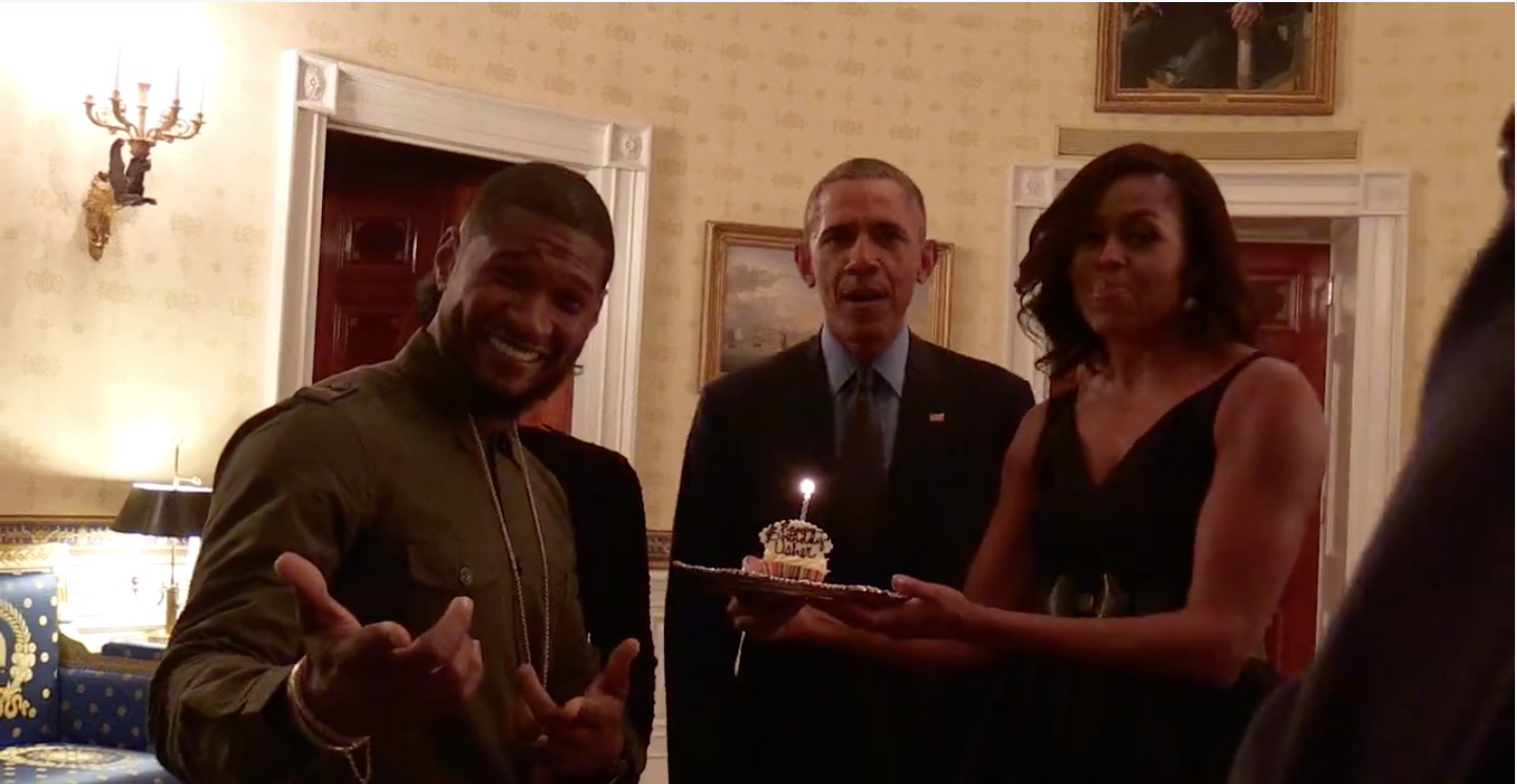 Michelle et Barack Obama chantent pour Usher !