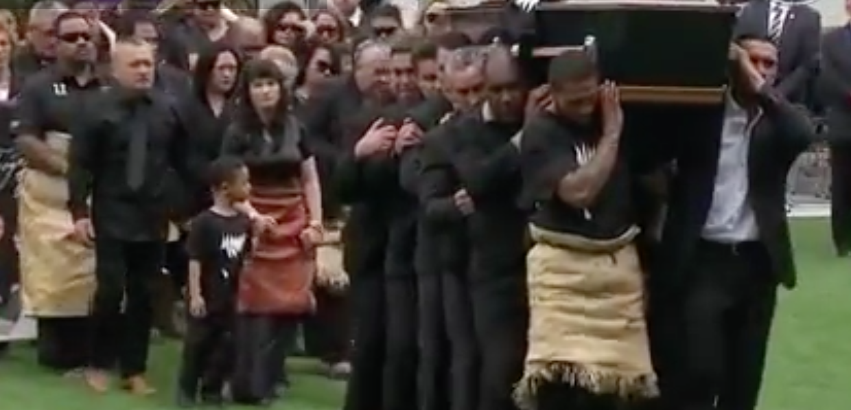 Hommage national pour Jonah Lomu à l'Eden Park d'Auckland