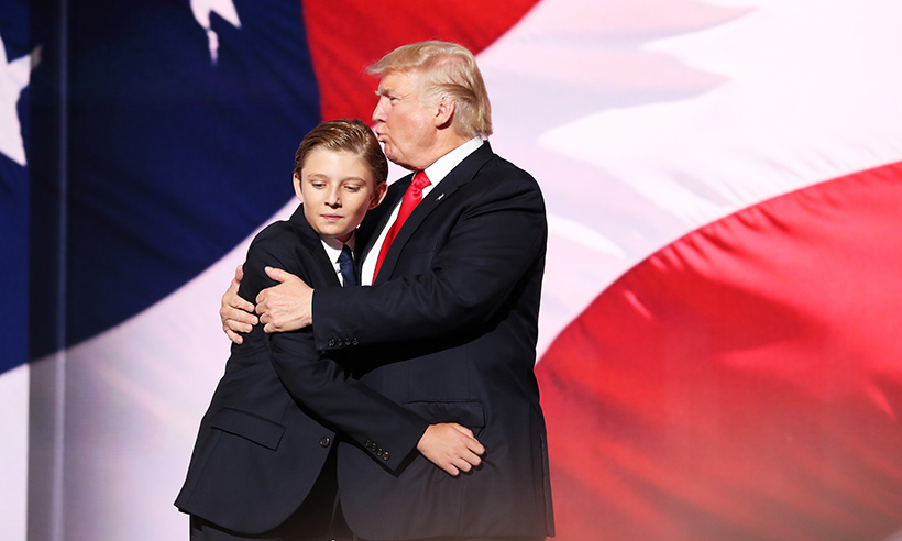 Donald Trump : son fils Barron critiqué, Chelsea Clinton vient à sa rescousse