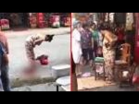 Chine : cette femme accouche en pleine rue et repart comme si de rien n'était