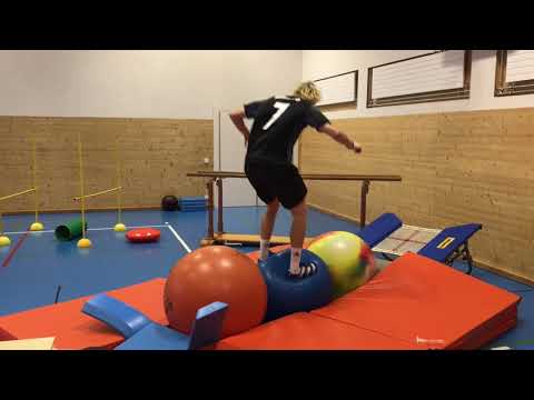 L'incroyable entraînement de ce skieur !