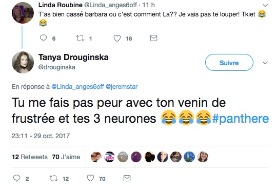 Tanya Drouginska (SS11) et Linda (Les Anges) se clashent violemment sur Twitter