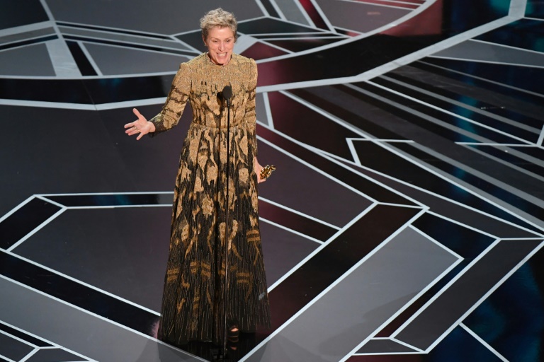 Frances McDormand d&eacute;croche son 2e Oscar pour le r&ocirc;le d'une m&egrave;re en deuil et en col&egrave;re