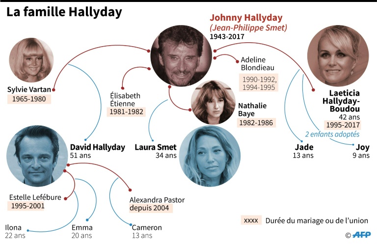 Héritage Johnny Hallyday: deux clans face à face