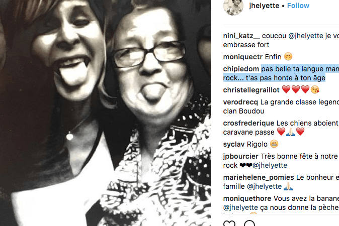 Mamie Rock poste un message à ses détracteurs