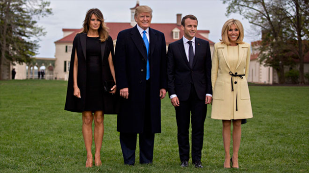 Les couples Trump et Macron se sont retrouvés pour un dîner très glamour