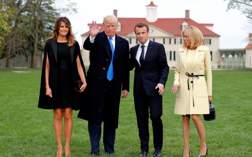 Les couples Trump et Macron se sont retrouvés pour un dîner très glamour