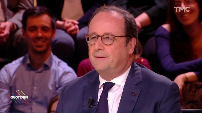 Quotidien : Quand François Hollande dézingue Emmanuel Macron "le président des très riches"