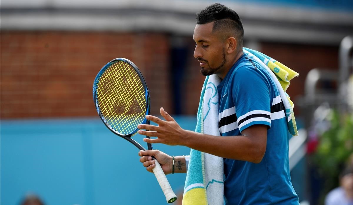 Nick Kyrgios sanctionné pour un geste très explicite en plein match de tennis