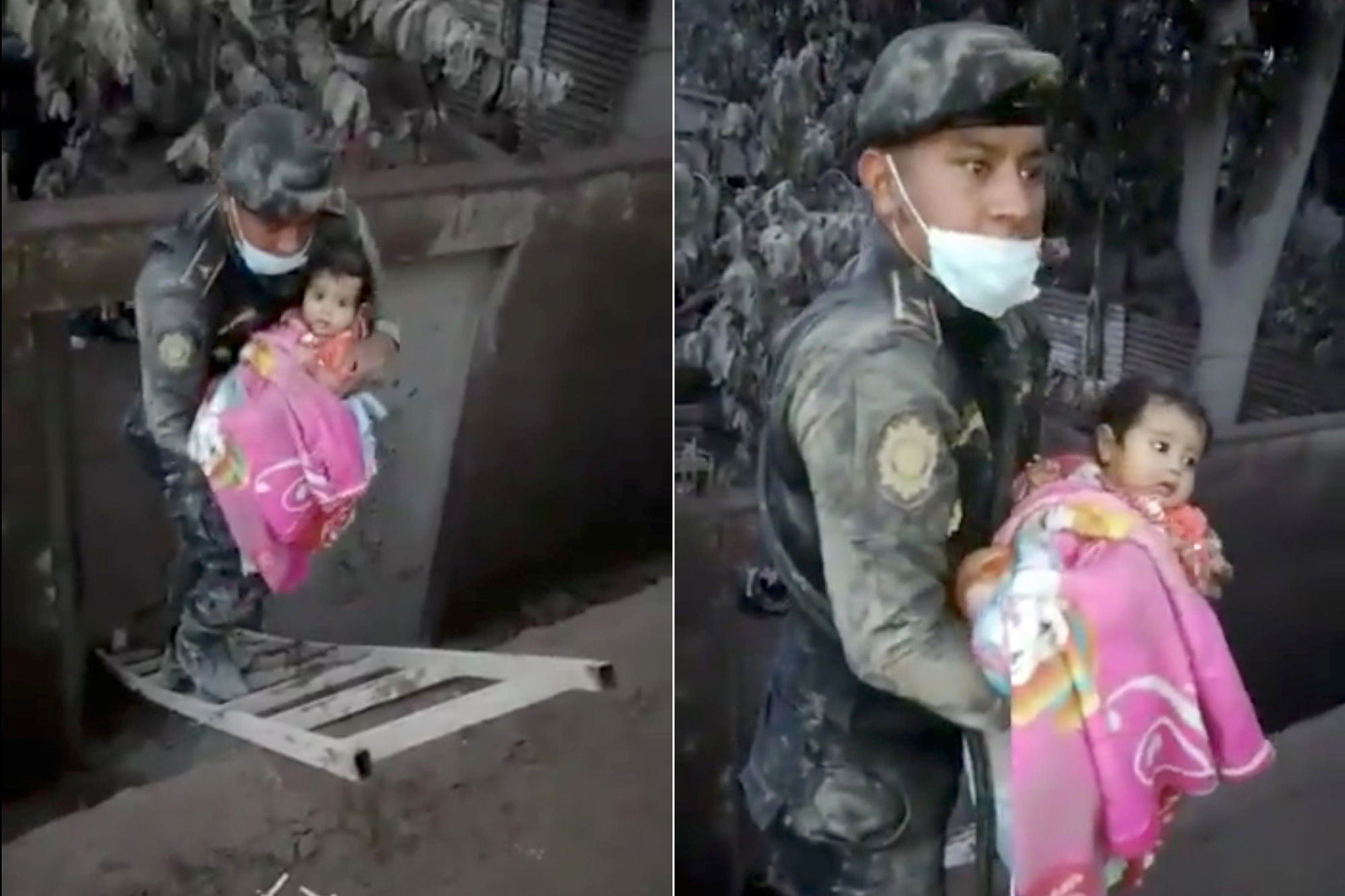 Guatemala : l'émouvante vidéo d'un bébé sauvé des décombres
