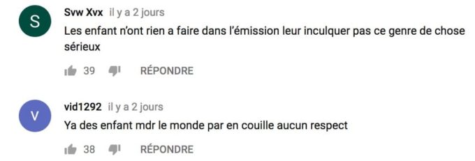  commentaires youtube