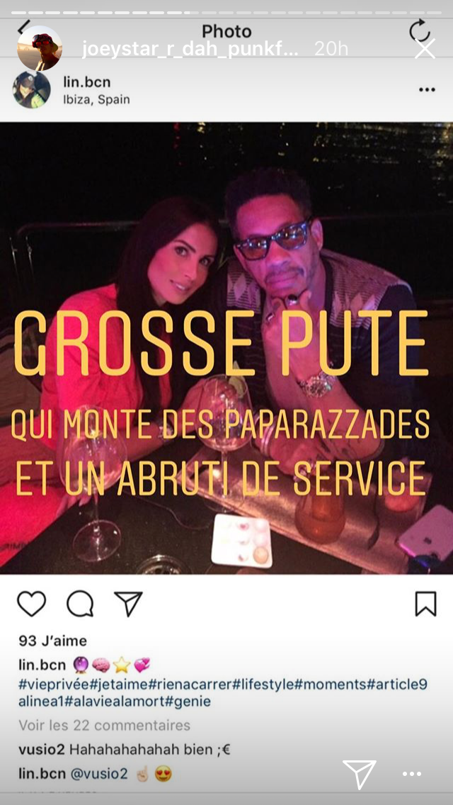 Karine Le Marchand trompée par JoeyStarr ? Le rappeur règle violemment ses comptes sur Instagram...