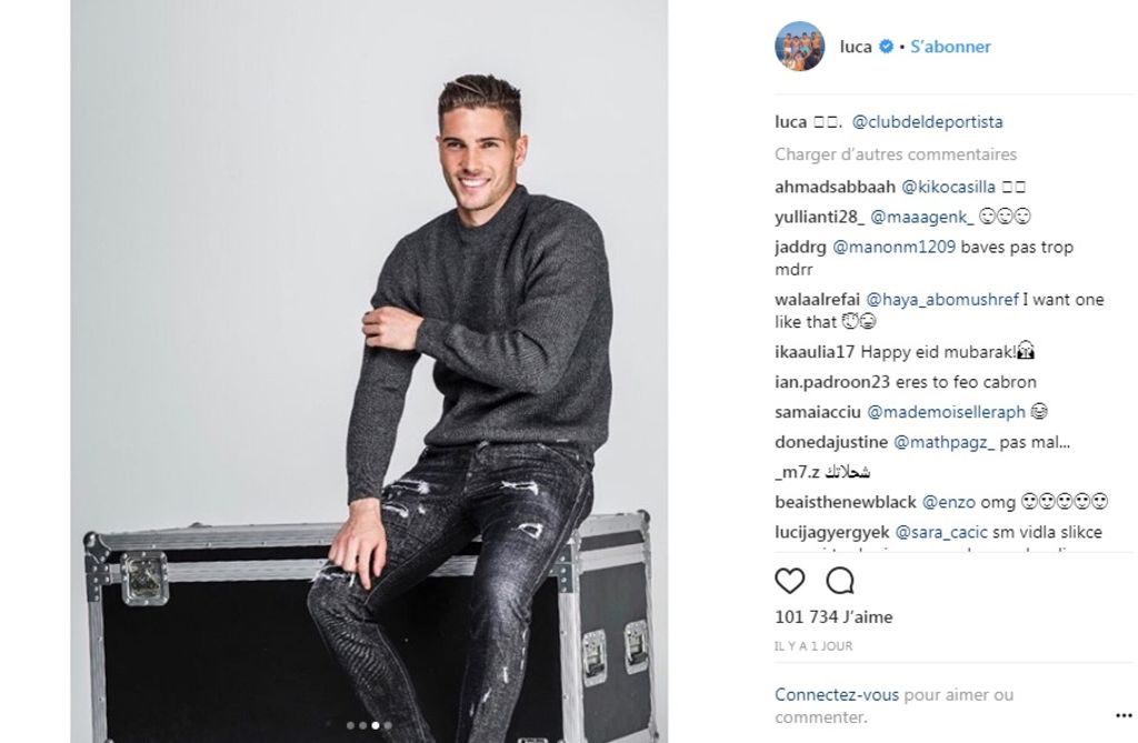 Le beau Luca Zidane se la joue mannequin et fait craquer la Toile