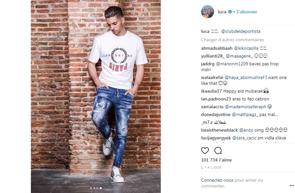 Le beau Luca Zidane se la joue mannequin et fait craquer la Toile