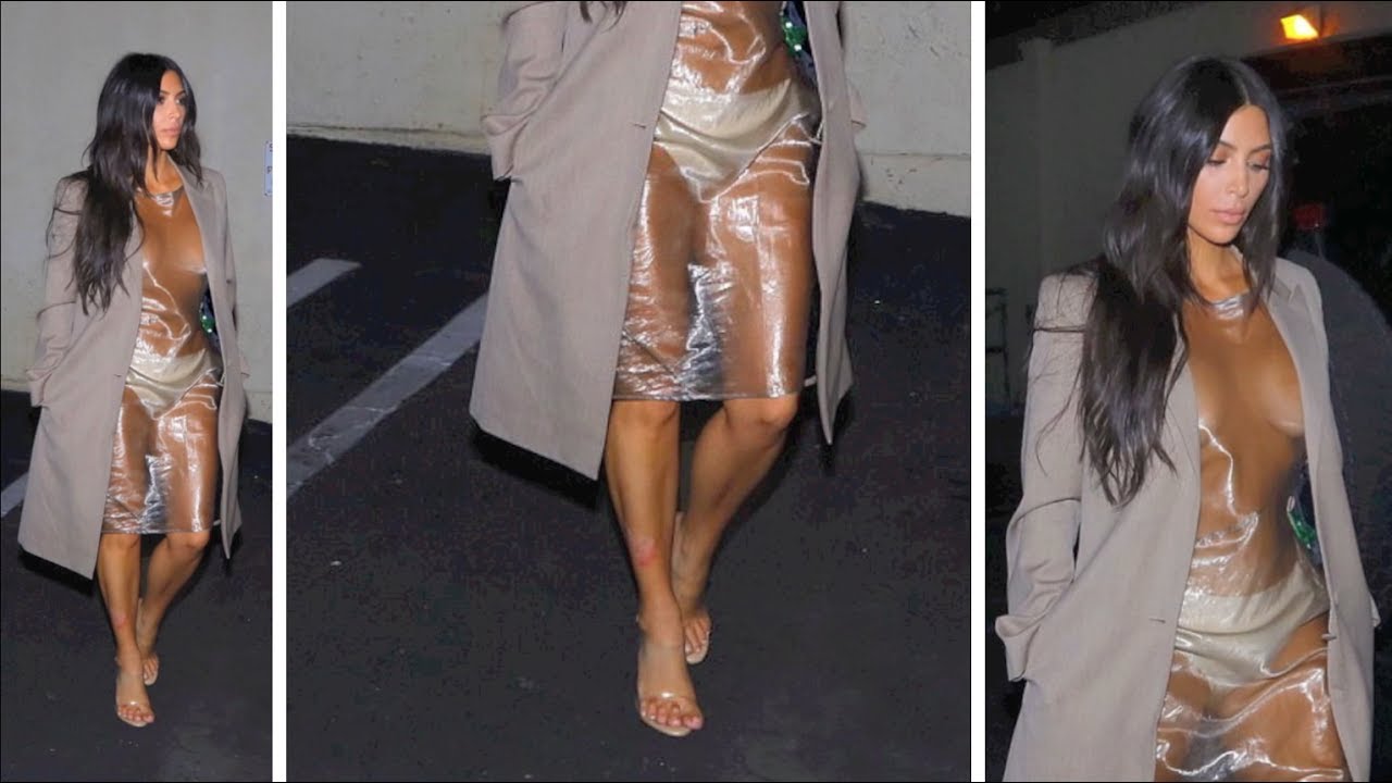 Kim Kardashian ose la robe transparente dans la rue !
