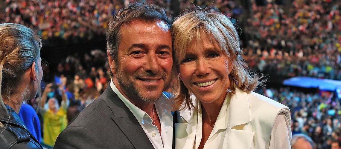  Bernard Montiel et Brigitte Macron @DR