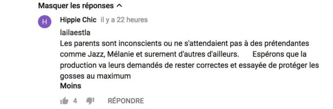  commentaires youtube