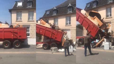 Aisne : Un propriétaire déverse les déchets de ses anciens locataires devant leur nouvelle maison