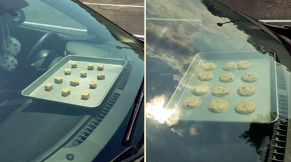 Canicule : Il cuit une douzaine de cookies sur le tableau de bord de sa voiture