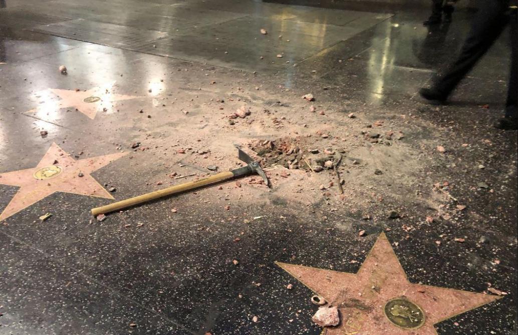 Hollywood Walk of Fame : L'étoile de Donald Trump a été saccagée !