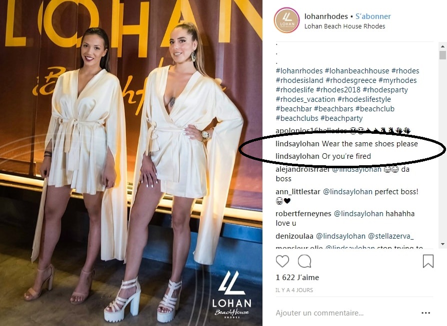 Lindsay Lohan menace ses employées de les virer... pour des chaussures !