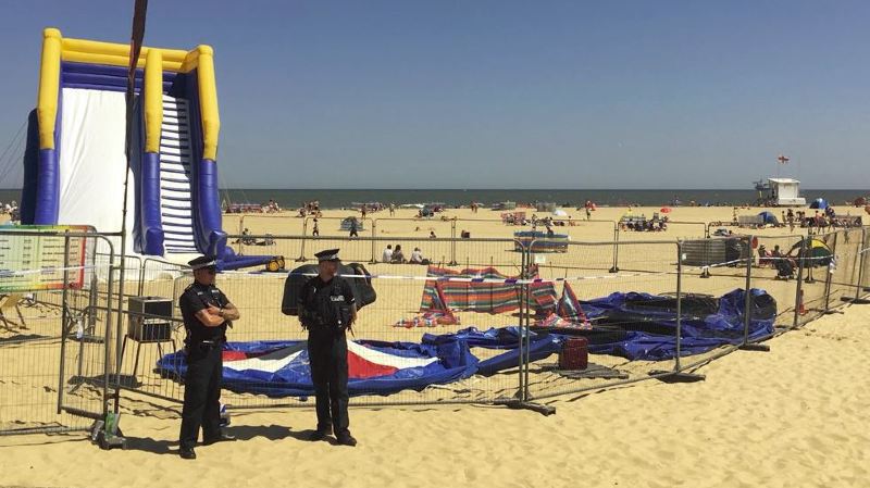 Angleterre : Une fillette meurt dans l'explosion d'un château gonflable sur la plage
